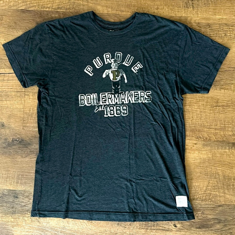 Perdue Boilermakers The Original Retro Brand super soft heather grey/blk T-shirt